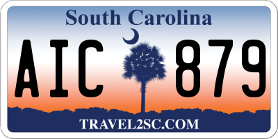 SC license plate AIC879