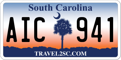 SC license plate AIC941