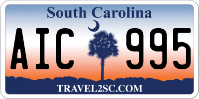SC license plate AIC995