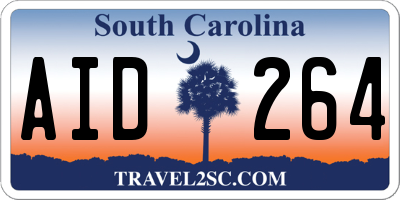 SC license plate AID264