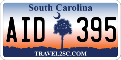 SC license plate AID395
