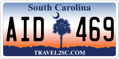 SC license plate AID469