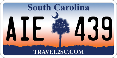 SC license plate AIE439