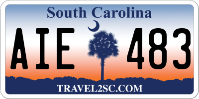 SC license plate AIE483