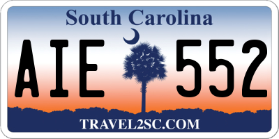 SC license plate AIE552