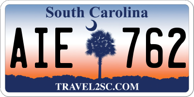 SC license plate AIE762