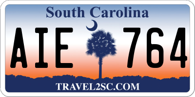 SC license plate AIE764
