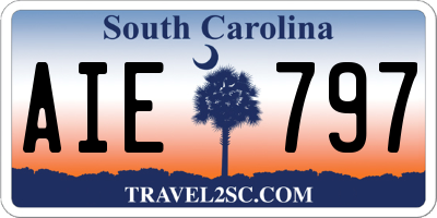 SC license plate AIE797