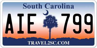 SC license plate AIE799