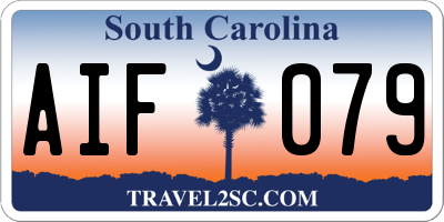 SC license plate AIF079