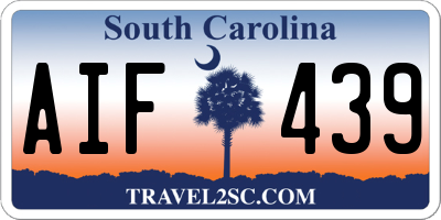 SC license plate AIF439
