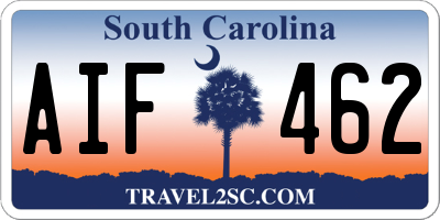 SC license plate AIF462