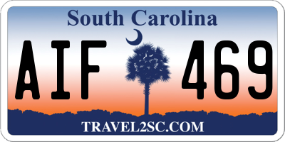 SC license plate AIF469