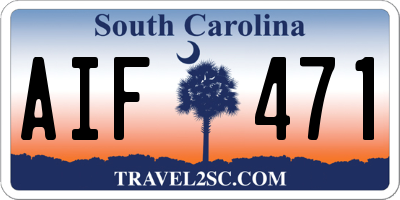SC license plate AIF471