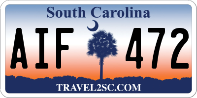 SC license plate AIF472