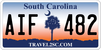 SC license plate AIF482