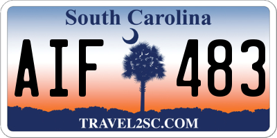 SC license plate AIF483
