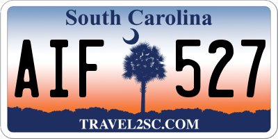 SC license plate AIF527