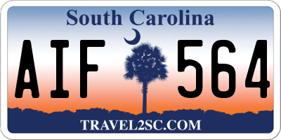 SC license plate AIF564