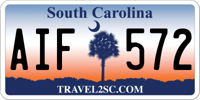 SC license plate AIF572