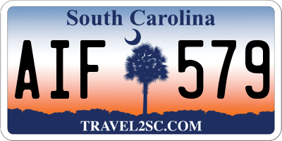 SC license plate AIF579