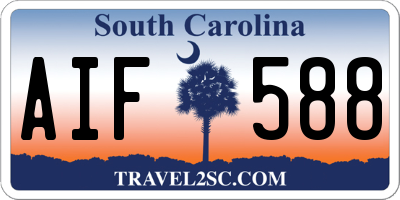 SC license plate AIF588