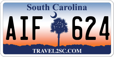 SC license plate AIF624