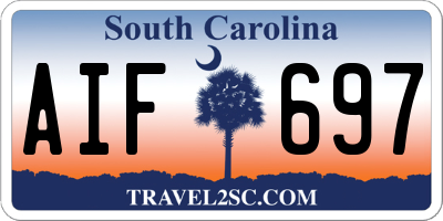 SC license plate AIF697