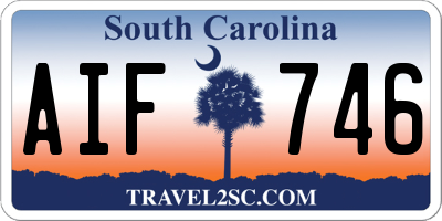 SC license plate AIF746