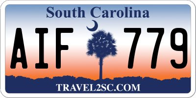 SC license plate AIF779