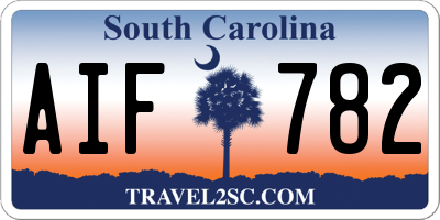 SC license plate AIF782