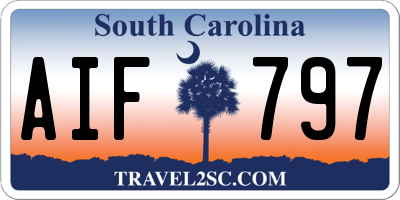 SC license plate AIF797