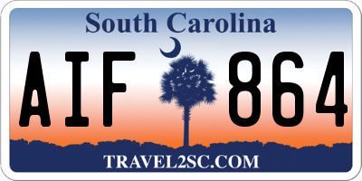 SC license plate AIF864