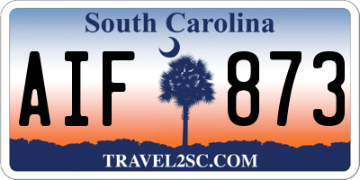 SC license plate AIF873