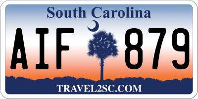 SC license plate AIF879