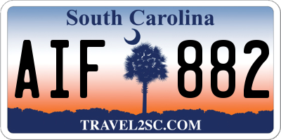 SC license plate AIF882