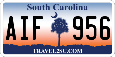 SC license plate AIF956