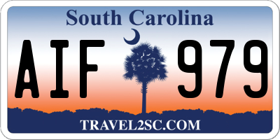 SC license plate AIF979