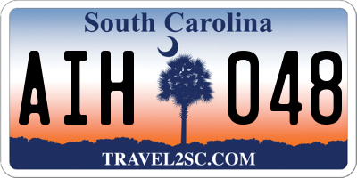 SC license plate AIH048