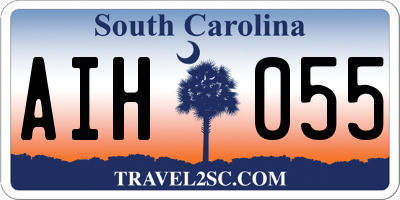 SC license plate AIH055