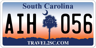 SC license plate AIH056