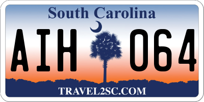 SC license plate AIH064