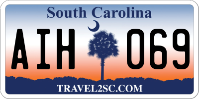 SC license plate AIH069