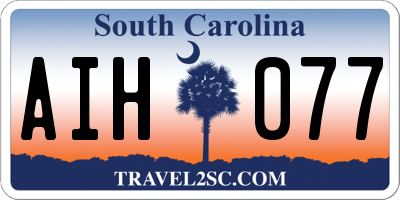SC license plate AIH077