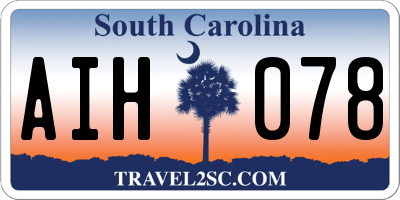 SC license plate AIH078