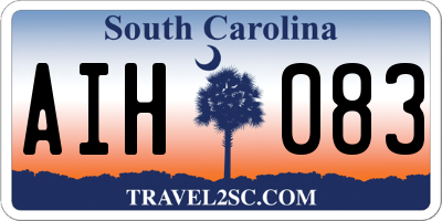 SC license plate AIH083