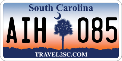 SC license plate AIH085