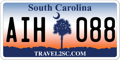 SC license plate AIH088
