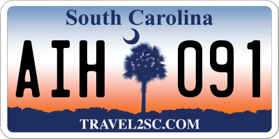 SC license plate AIH091