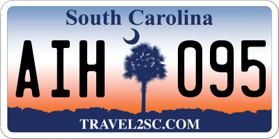 SC license plate AIH095
